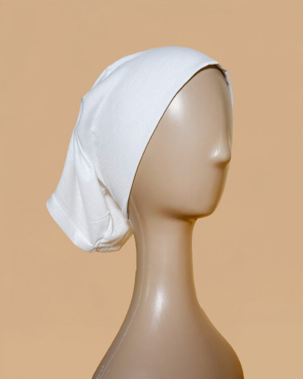 Ivory cotton Cotton hijab cap rectangle