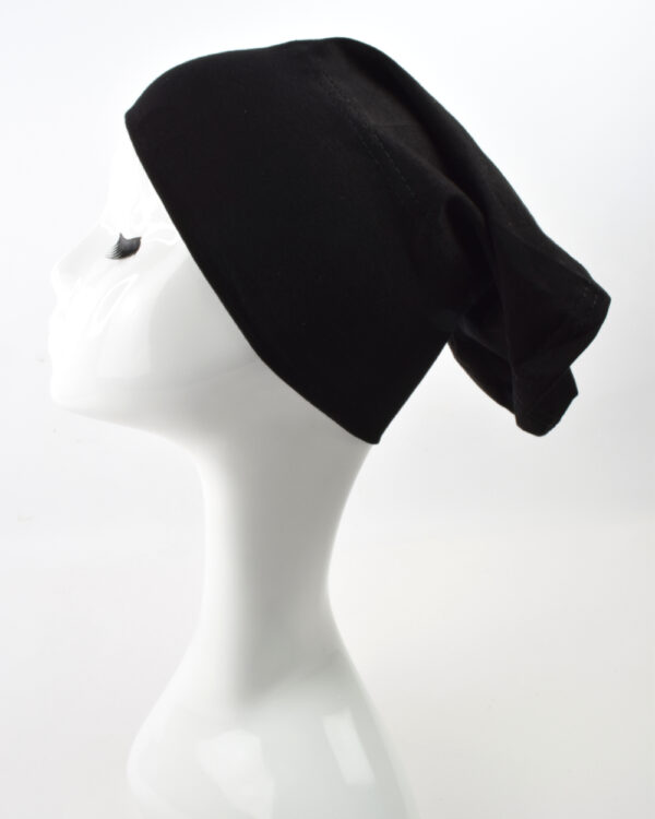 Underscarf-Black-2 Cotton hijab cap rectangle