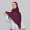jersey chiffon hijab burgundy