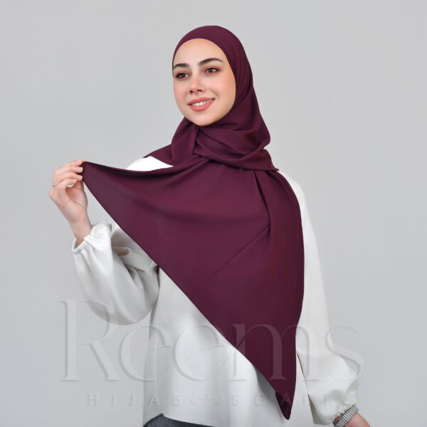 jersey chiffon hijab burgundy