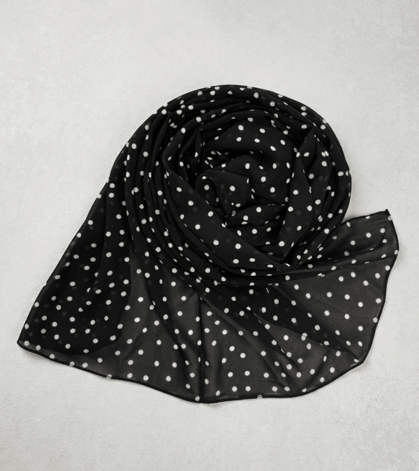 Polka Dot Chiffon Hijab