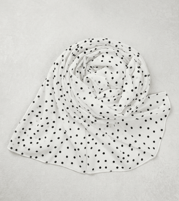 Polka Dot Chiffon Hijab